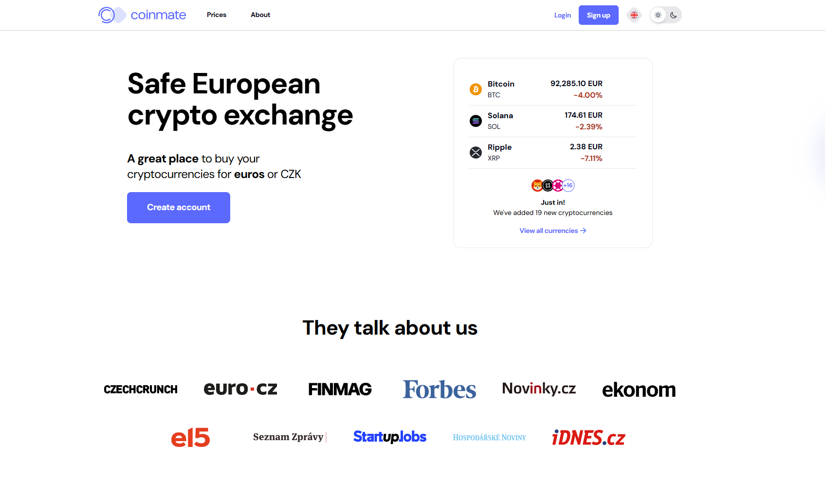 Coinmate, hodnotenie a skusenosti, porovnanie brokerov, crypto, akcie, indexy, komodity